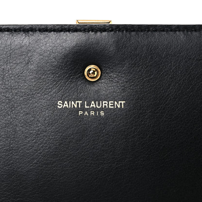 Saint Laurent Calfskin Classic Y Ligne Chain Wallet Black 6 of 20