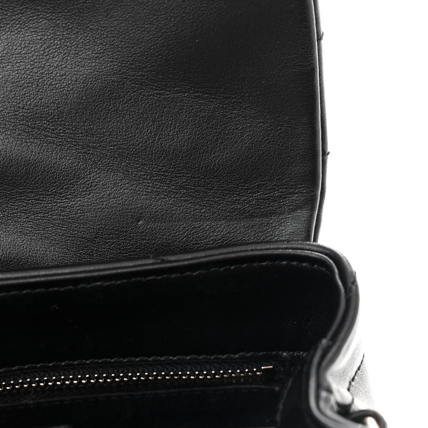 Calfskin Y Quilted Monogram Toy Loulou Crossbody Bag Black