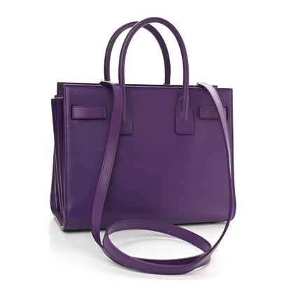 Saint Laurent Calfskin Baby Sac de Jour Purple 3 of 15