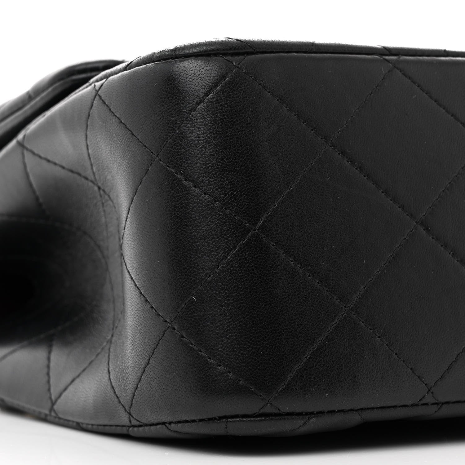 Chanel Lambskin Quilted Jumbo Double Flap Black 9 of 14