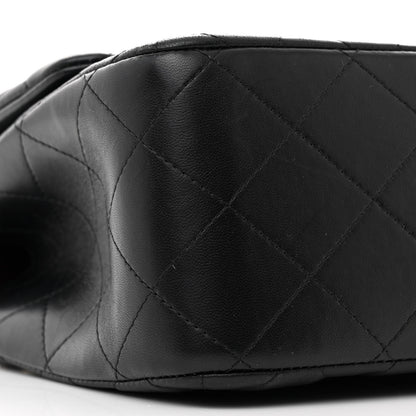 Chanel Lambskin Quilted Jumbo Double Flap Black 9 of 14