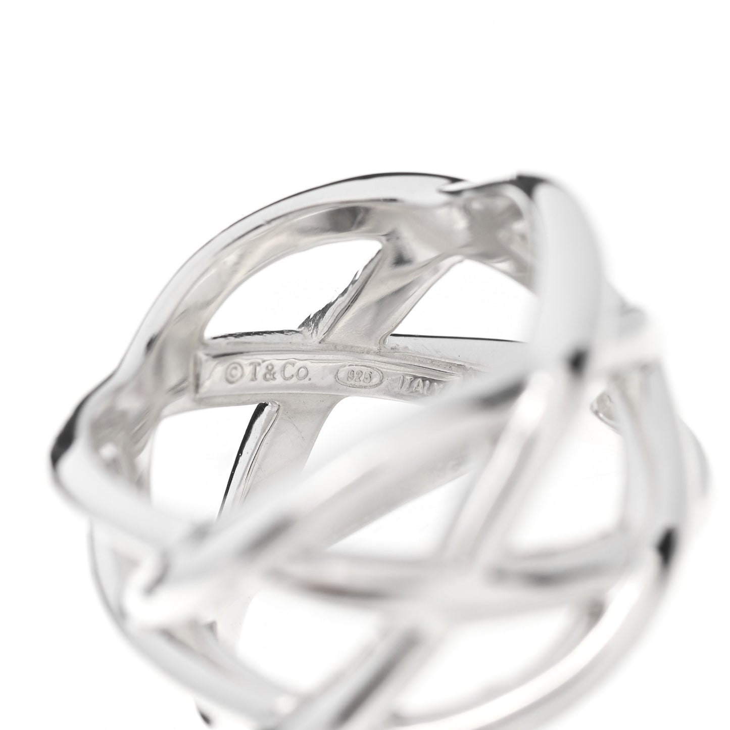 Sterling Silver Weave Ring 47 4.
