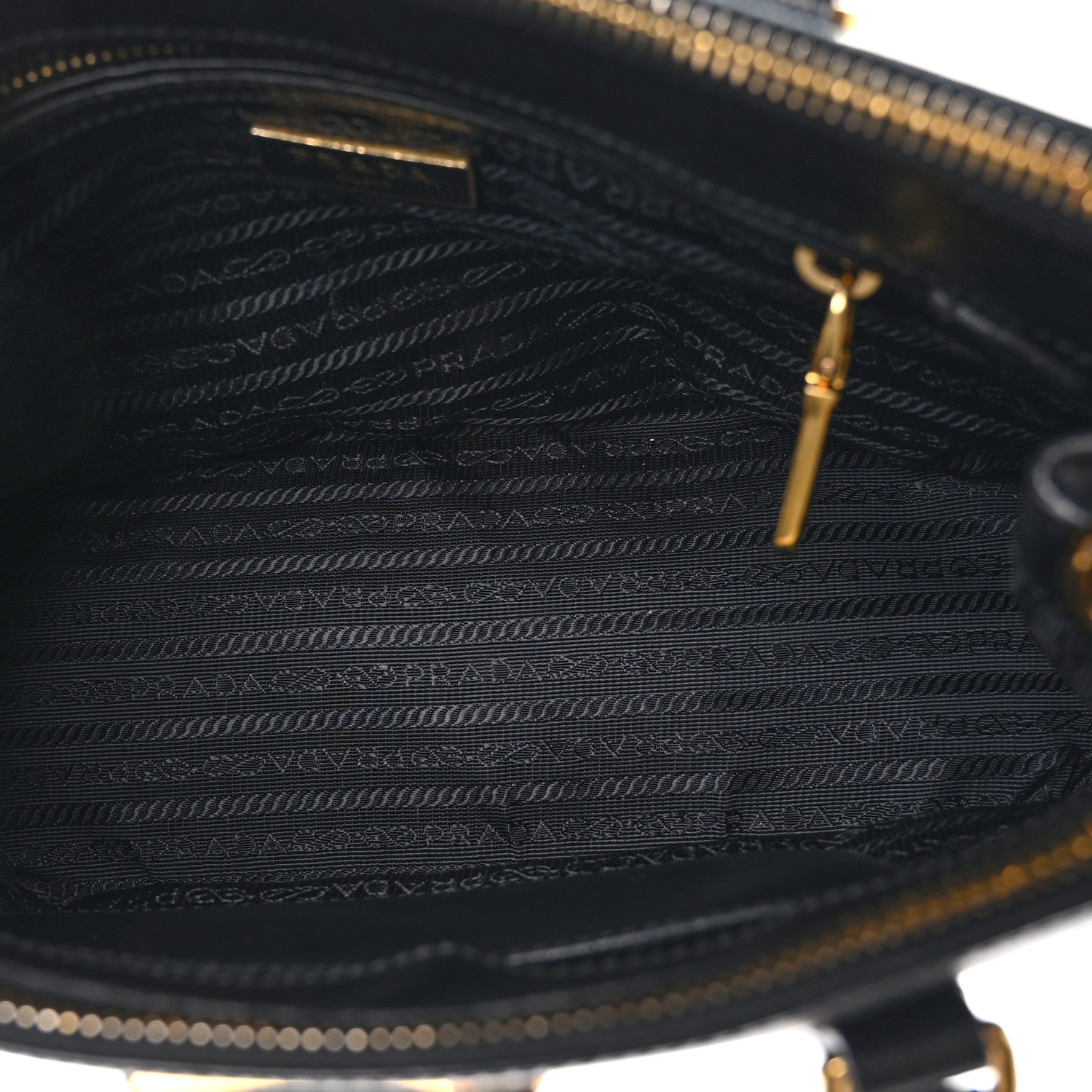 Prada Saffiano Small Galleria Double Zip Tote Black 5 of 10