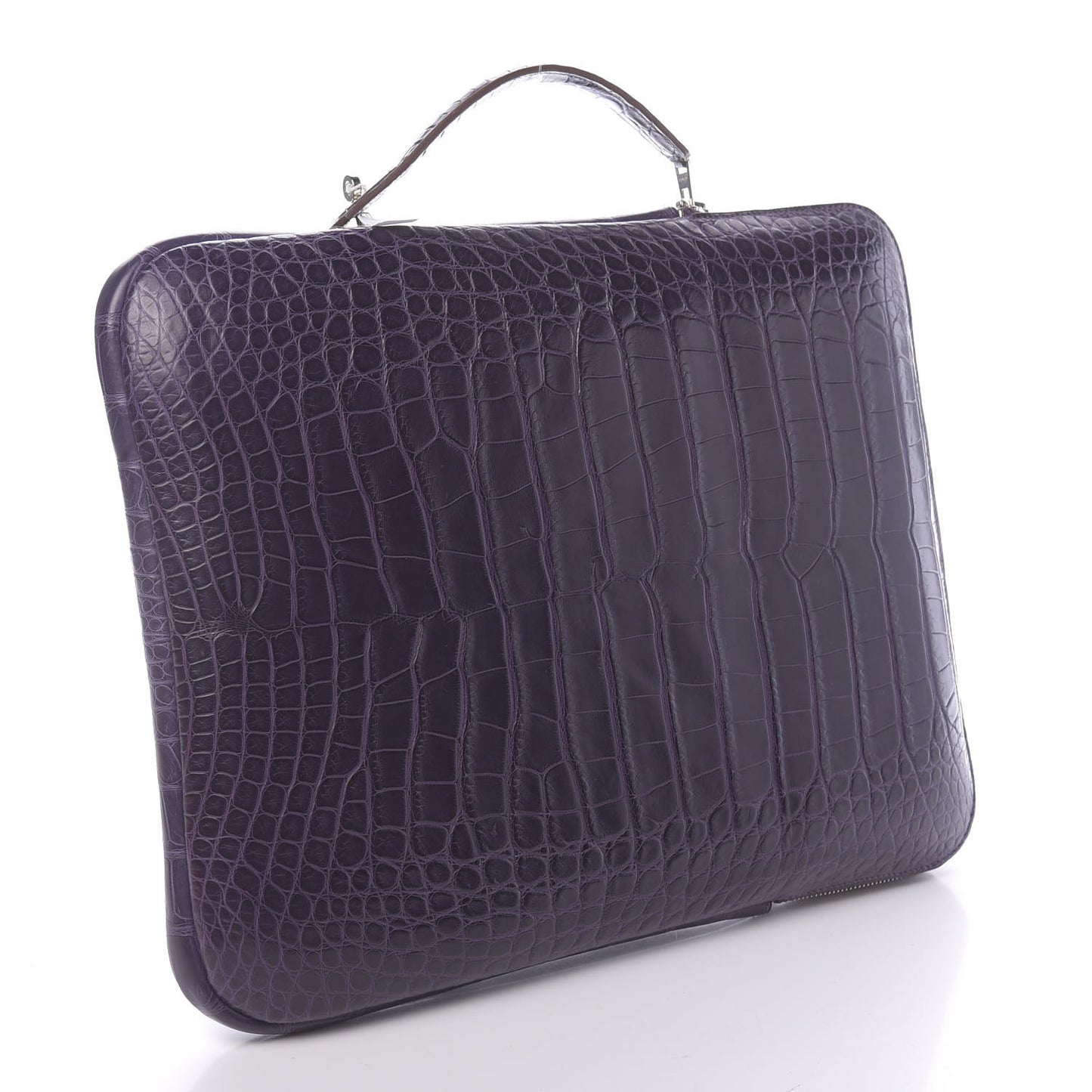 Matte Alligator Petit H Laptop Case Amethyst
