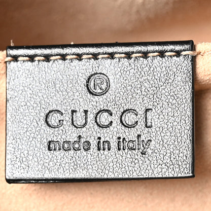 Gucci Calfskin Matelasse Mini GG Marmont Chain Shoulder Bag Black 6 of 11