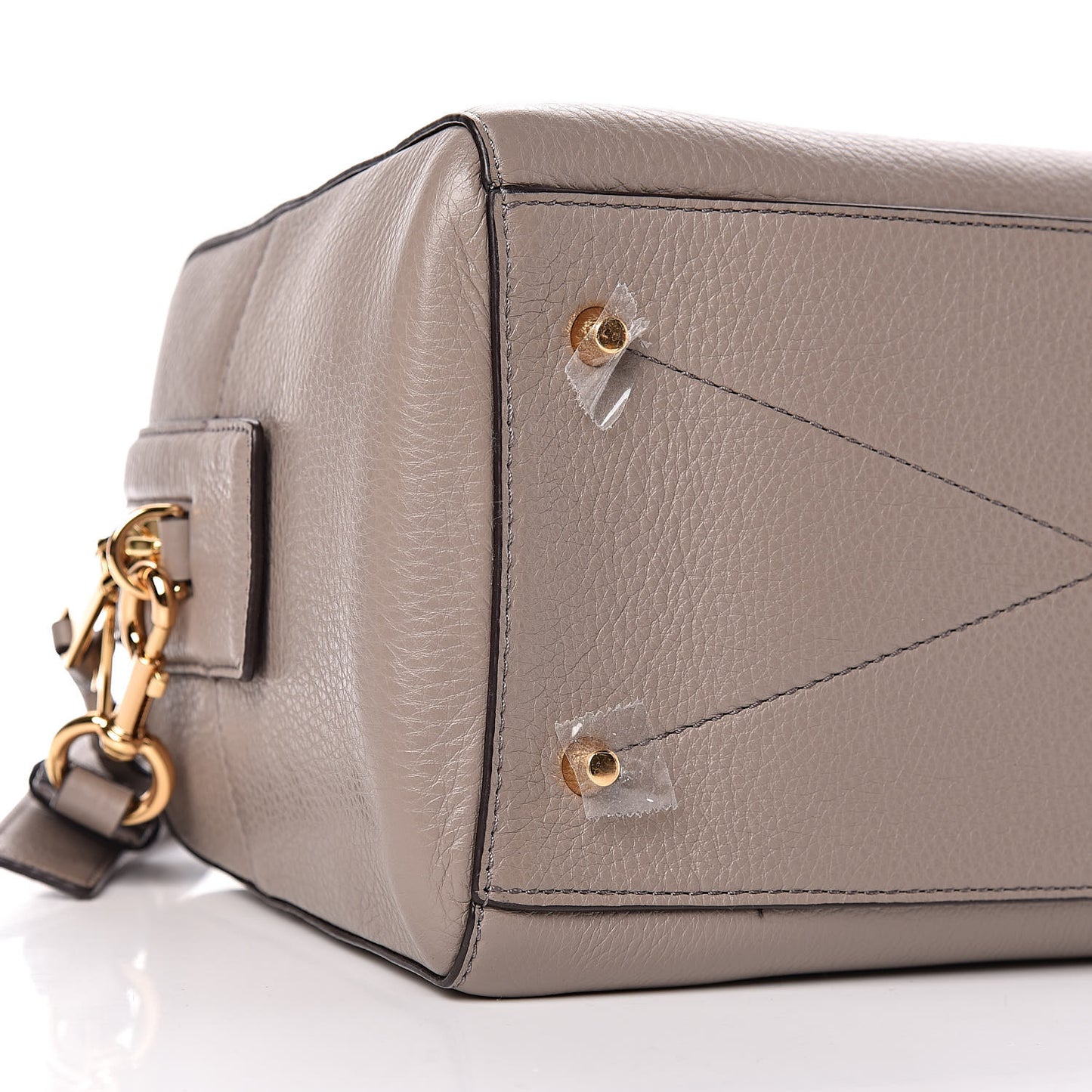 Calfskin Recruit Bauletto Satchel Tote Bag Mink
