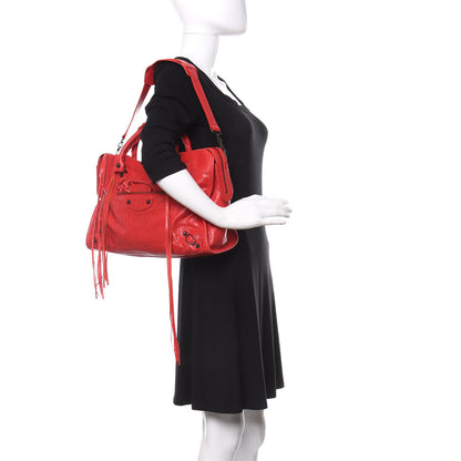 Balenciaga Agneau Classic Hardware City Rouge Cardinal 2 of 13