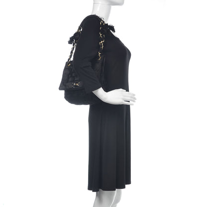 Lanvin Satin Happy Square Shoulder Bag Black 2 of 13