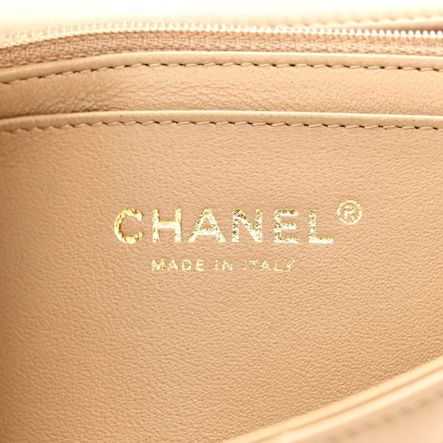 Chanel Lambskin Quilted Mini Rectangular Flap Dark Beige 6 of 11