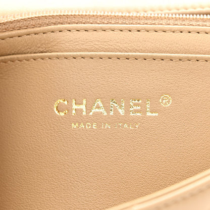Chanel Lambskin Quilted Mini Rectangular Flap Dark Beige 6 of 11
