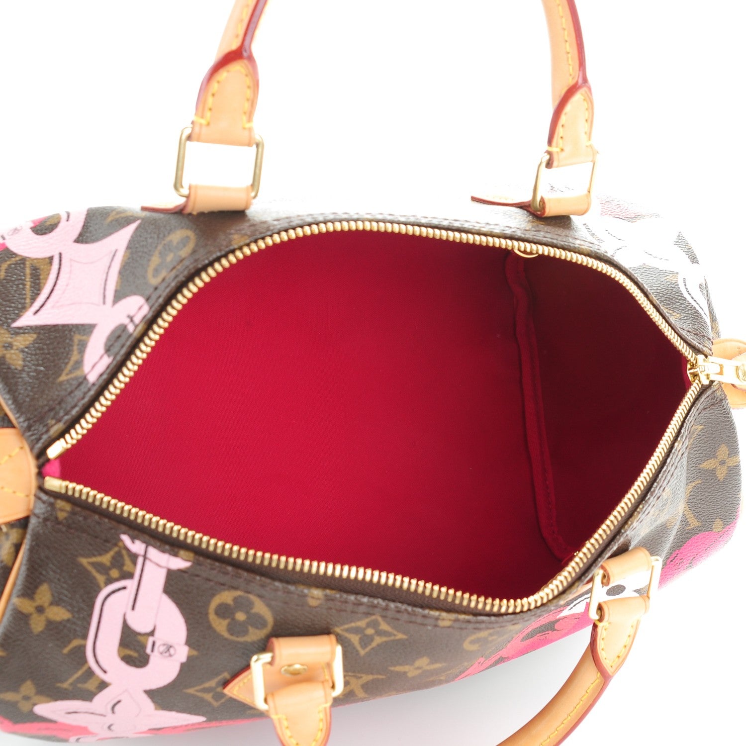 Louis Vuitton Monogram Bay Speedy 30 Rose Ballerine Poppy 6 of 7