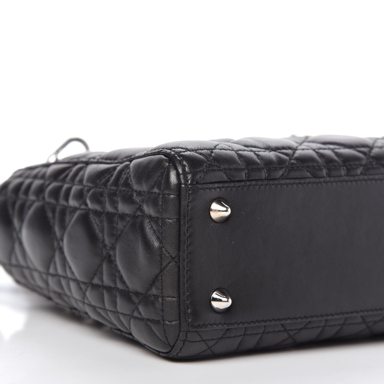 Christian Dior Lambskin Cannage Small Lucky Badges My Lady Dior Black 6 of 9