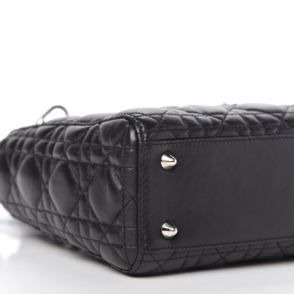 Christian Dior Lambskin Cannage Small Lucky Badges My Lady Dior Black 6 of 9