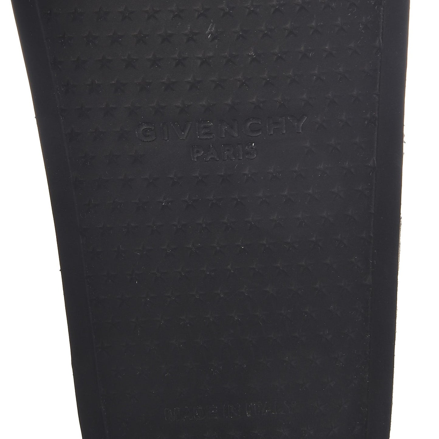 Rubber Logo Pool Slide Sandals 38 Black