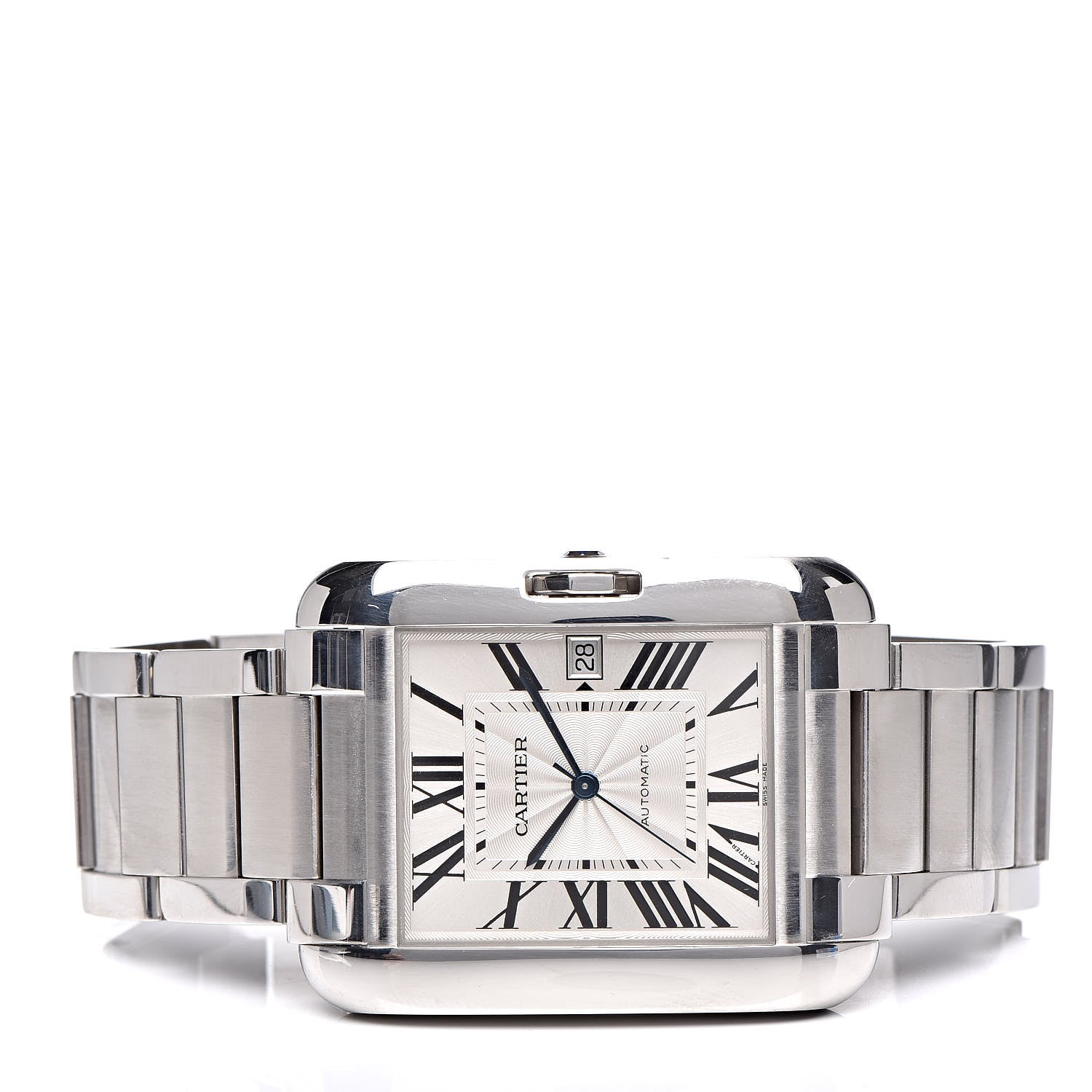 Cartier Stainless Steel 36mm Tank Anglaise Automatic Watch 6 of 12