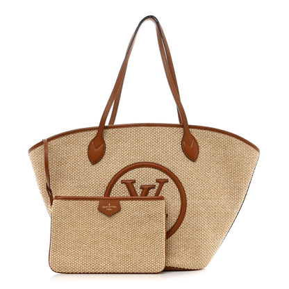 Louis Vuitton Raffia Saint Jacques Tote Caramel 1 of 11