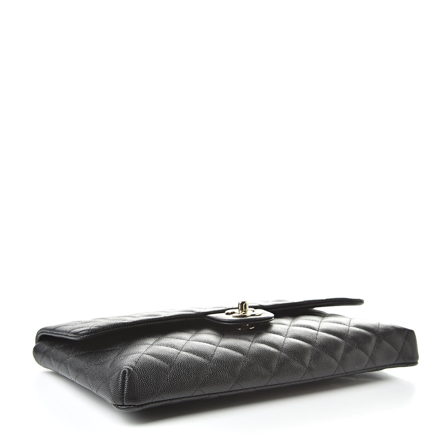 Chanel Caviar Quilted Flap Clutch Black 4 of 7