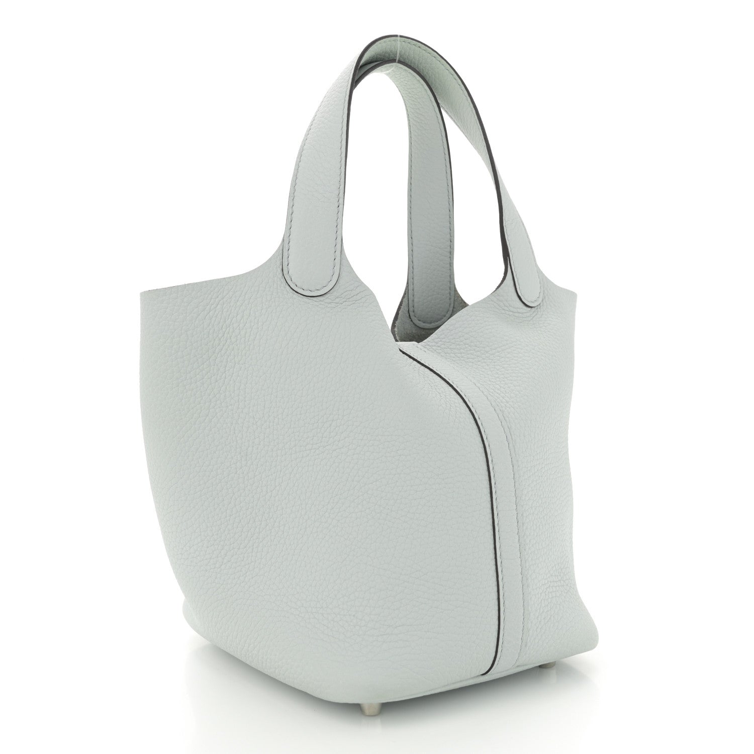 Hermes Taurillon Clemence Picotin Lock 18 PM Bleu Pale 3 of 10