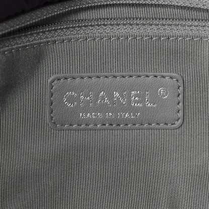 Chanel Nylon Quilted Tweed on Stitch Medium Bubble Flap Purple 6 of 11