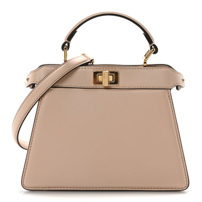 Fendi Shiny Nappa Plexiglass Petite Peekaboo I SEE U Satchel Light Rose 1 of 10