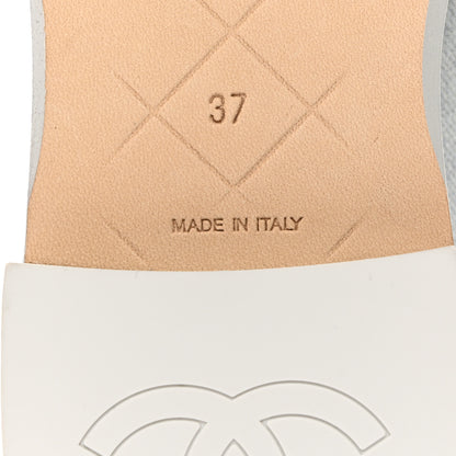 Chanel Denim CC Turnlock Loafers 37 Blue 8 of 9