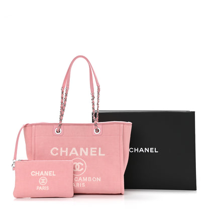 Chanel Mixed Fibers Small Deauville Tote Pink 11 of 11
