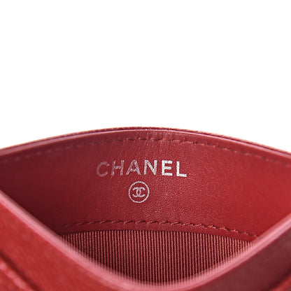 Chanel Caviar Quilted Card Holder Red 6 of 7