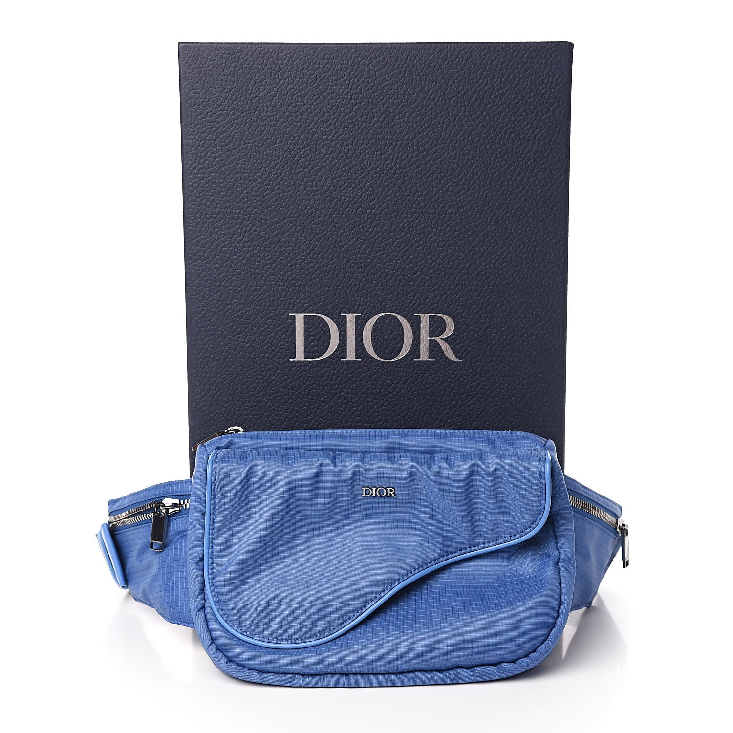 Christian Dior Nylon Saddle Belt Bag Blue 11 of 11