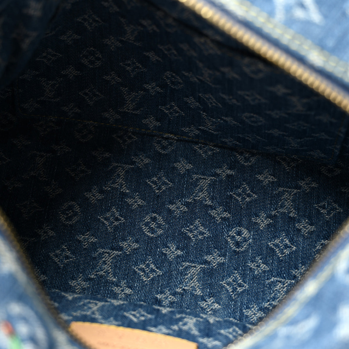 LV X TM Monogram Denim Cerises Cosmetic Pouch GM
