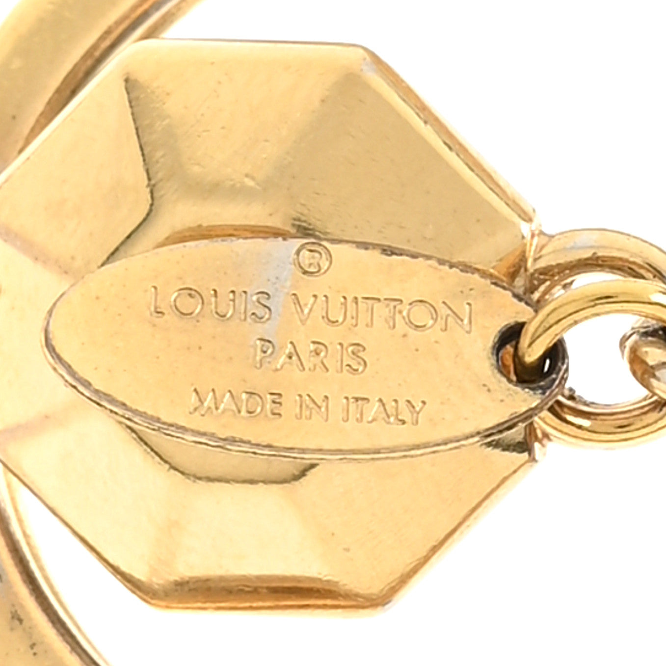 LV Facettes Bag Charm Key Holder Gold