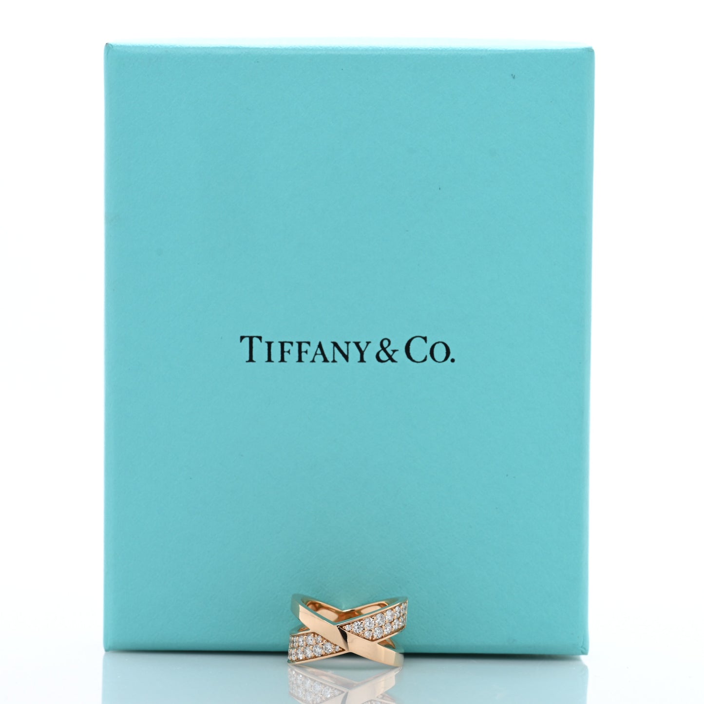 18K Rose Gold Diamond Atlas X Wide Ring 46 3.75