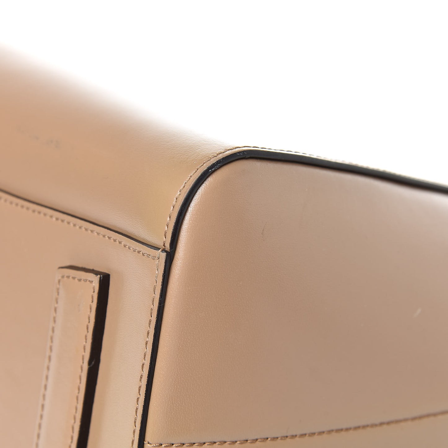 Shiny Lord Calfskin Medium Antigona Dark Beige