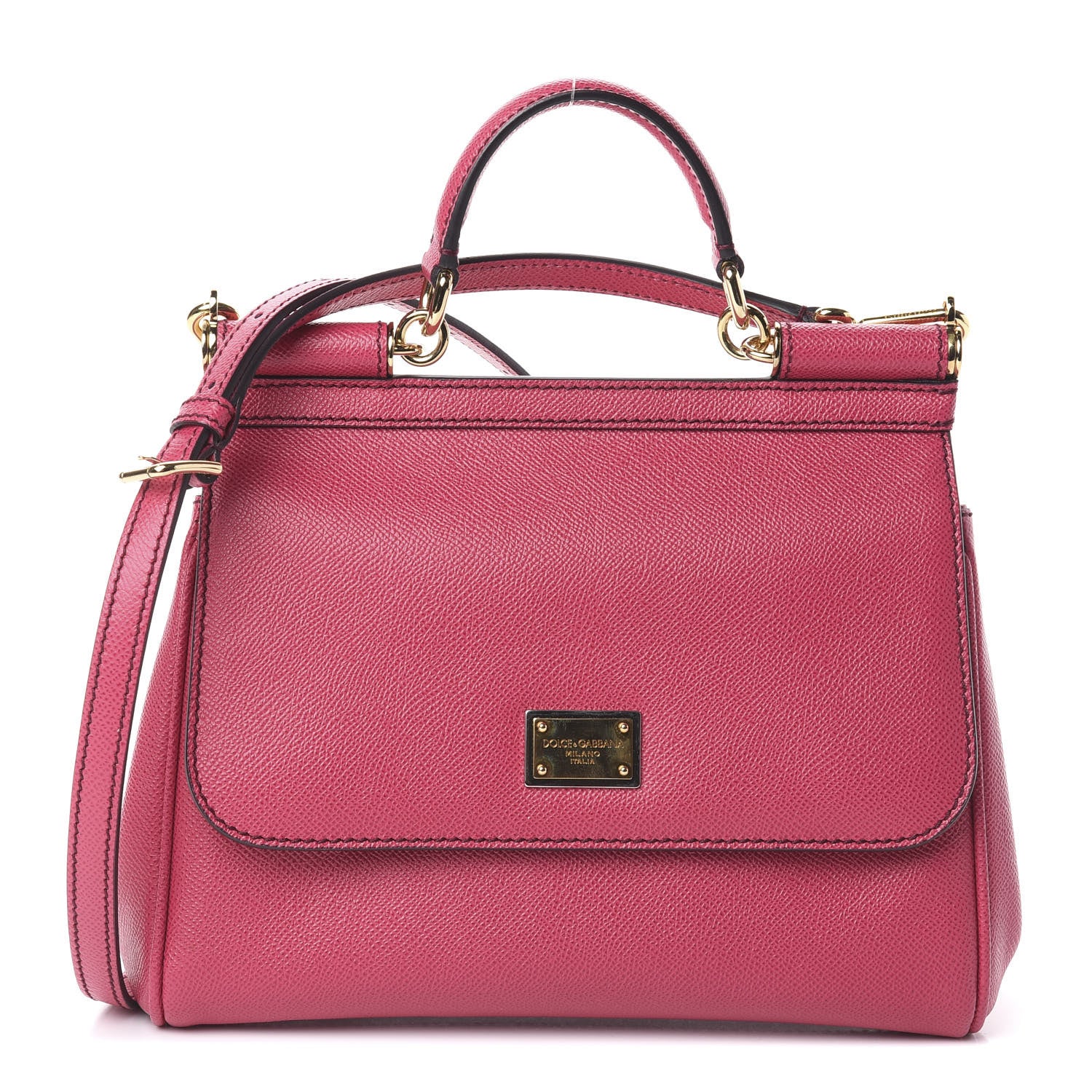 Dolce & Gabbana Dauphine Small Miss Sicily Satchel Pink 1 of 8