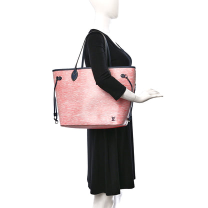 Louis Vuitton Epi Neverfull MM Denim Red 2 of 8