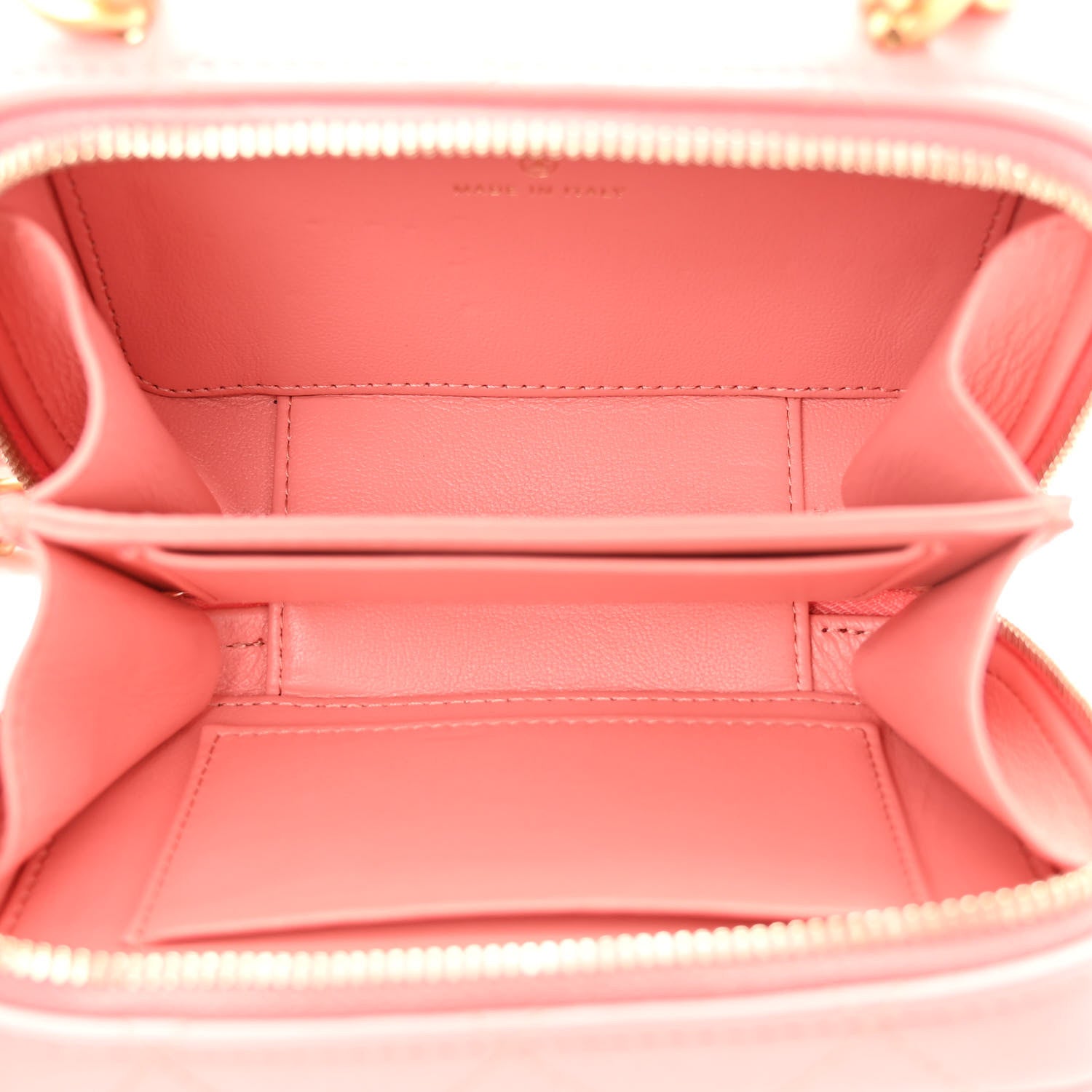 Chanel Lambskin Quilted Top Handle Mini Vanity Case Pink 5 of 9
