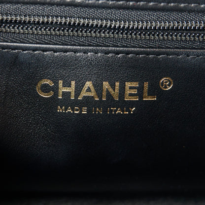 Chanel Shiny Aged Calfskin Quilted Nano Kelly Shopper Black 6 of 11