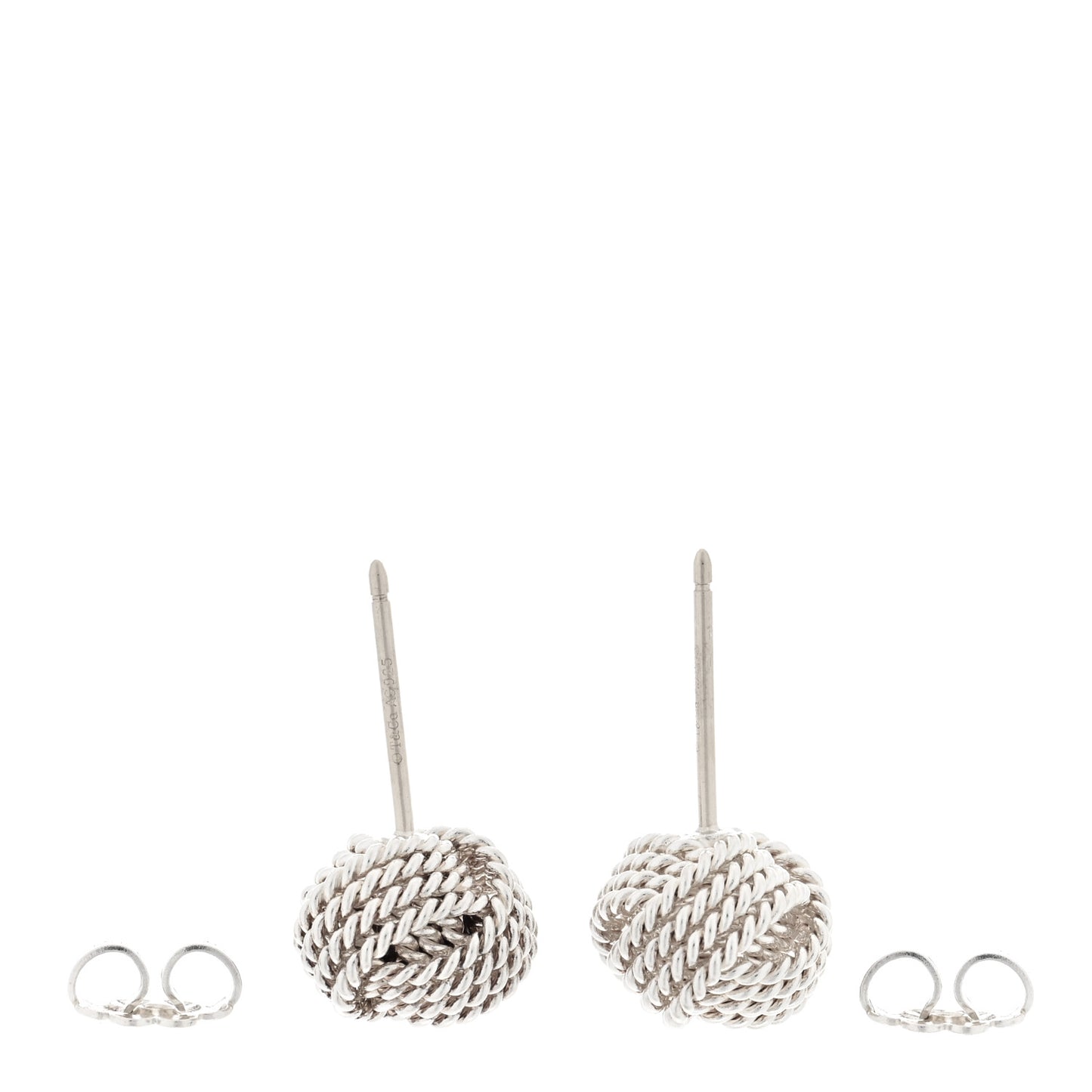 Sterling Silver Twist Knot Earrings
