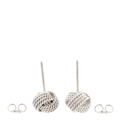 Tiffany Sterling Silver Twist Knot Earrings 3 of 4