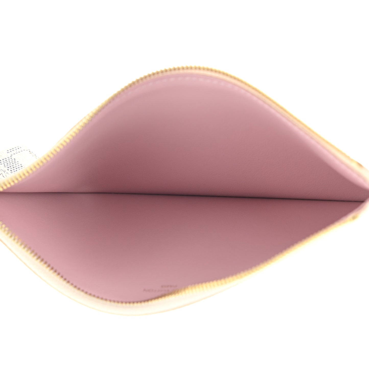 Damier Azur Felicie Chain Wallet Zippered Insert Rose Ballerine