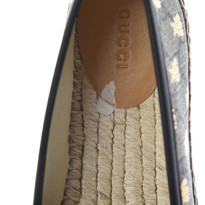 Gucci GG Supreme Monogram Bees Espadrille Flats 36 Beige Ebony Oro Black 8 of 10