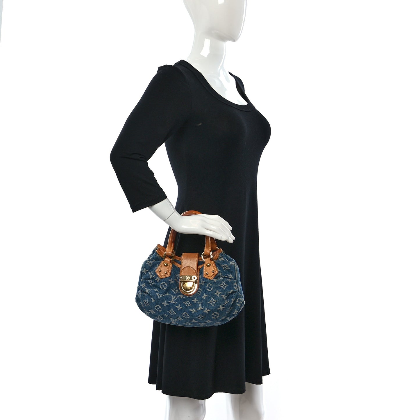 Monogram Denim Pleaty Blue