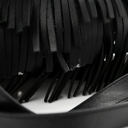 Saint Laurent Calfskin Small Emmanuelle Fringe Hobo Bag Black 22 of 27