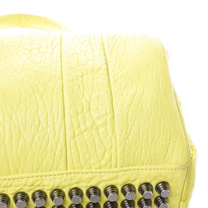 Alexander Wang Pebbled Lambskin Rocco Acid Black Nickel Hardware 10 of 13