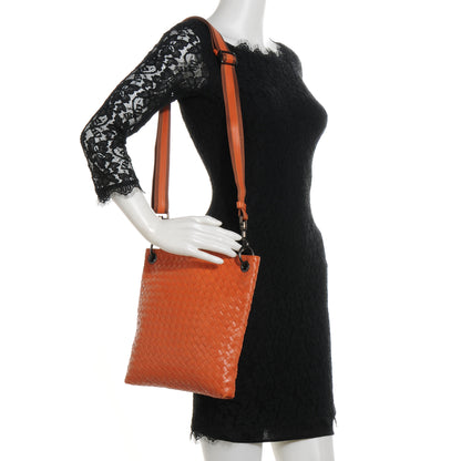 Bottega Veneta Nappa Intrecciato Small Pocket VN Messenger Bag Orange 2 of 8
