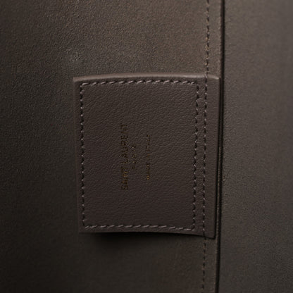 Saint Laurent Calfskin Large Shopping Tote Dark Beige 7 of 16