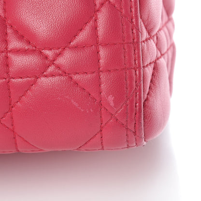 Christian Dior Lambskin Cannage Large Lady Dior Fuchsia 28 of 29