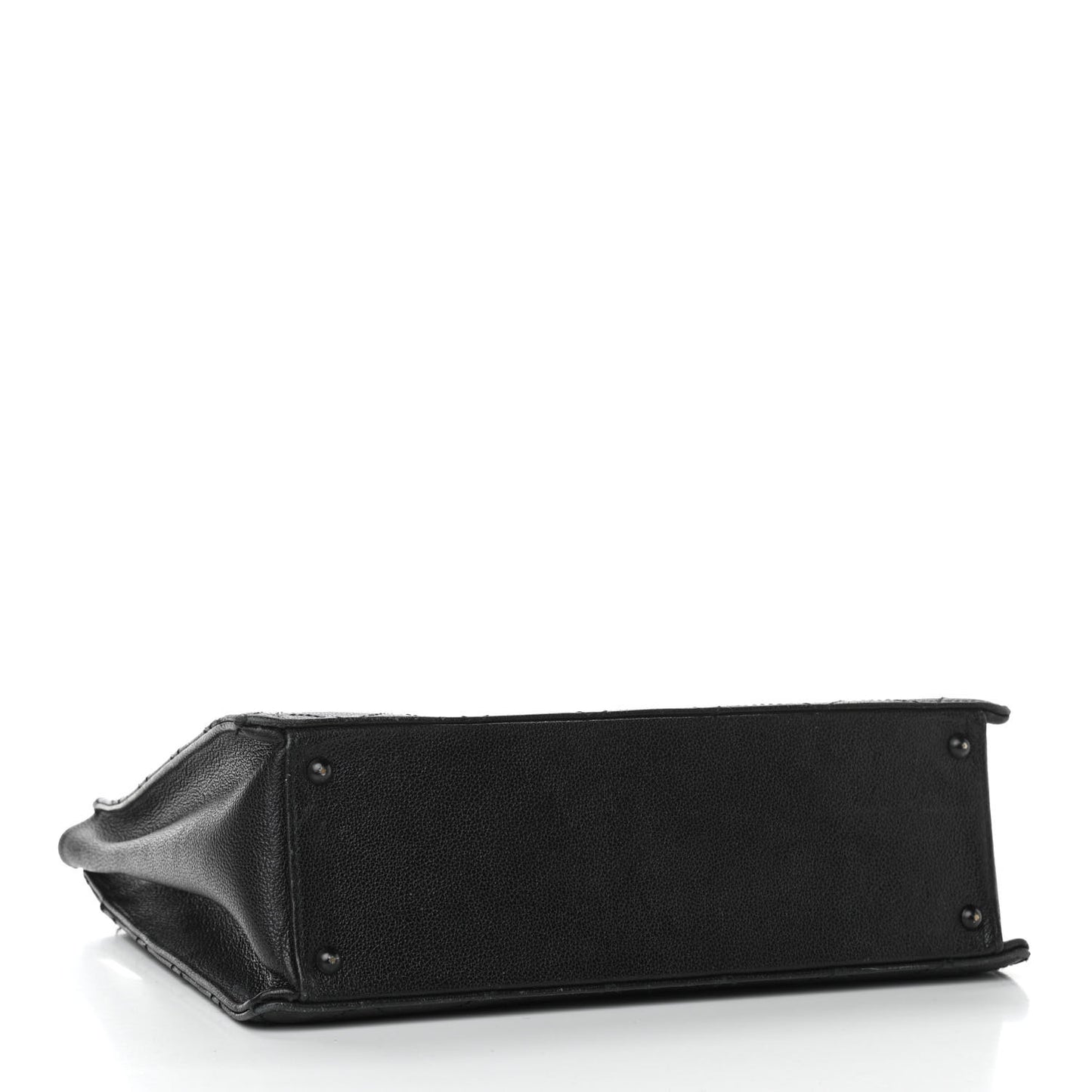 Caviar Diamond Stitched Tote So Black