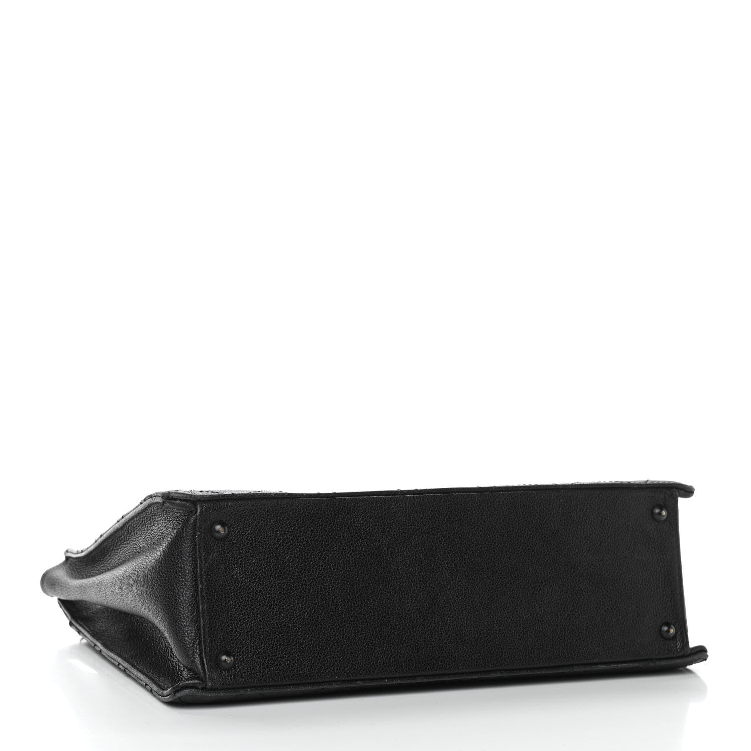 Chanel Caviar Diamond Stitched Tote So Black 4 of 19