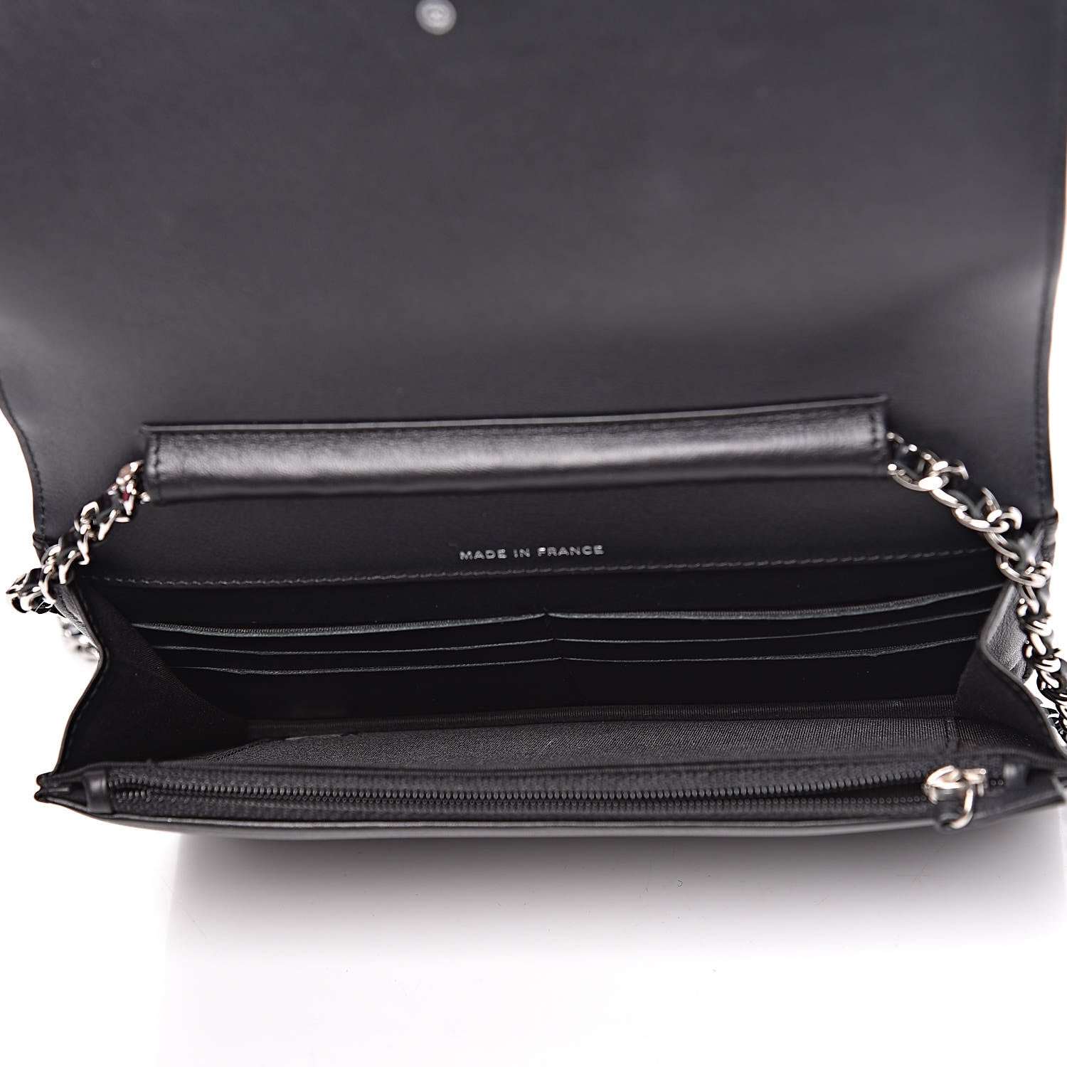 Chanel Patent Strass Wallet On Chain WOC Black 5 of 15