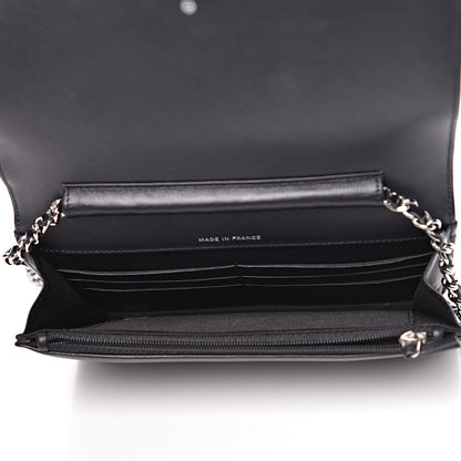 Chanel Patent Strass Wallet On Chain WOC Black 5 of 15